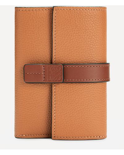 Loewe Women's Small Vertical Leather Wallet - Brown
