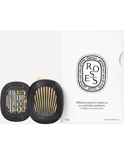 Diptyque Roses Car Diffuser Refill - White