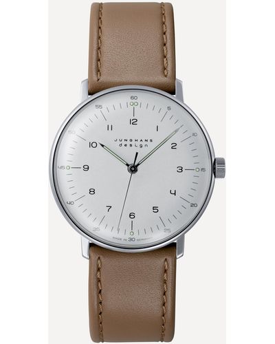 Junghans Mens Max Bill Handaufzug Hand-winding Watch - White