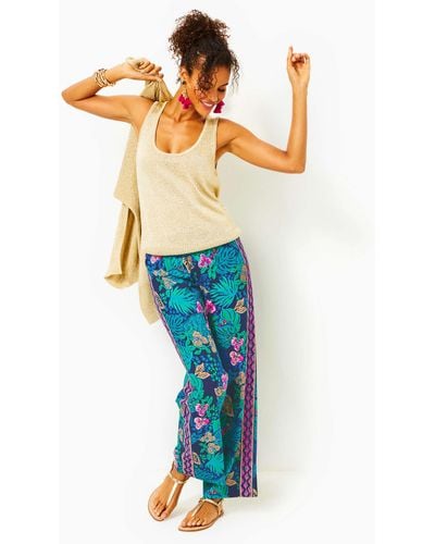 Lilly Pulitzer 32" Bal Harbour Palazzo Pant - Blue