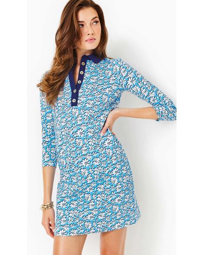 Lilly Pulitzer Ainslee 3/4 Sleeve Dress - Blue