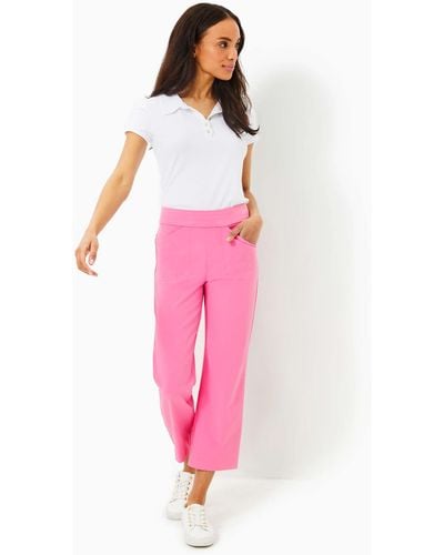 Lilly Pulitzer Upf 50+ Luxletic 26" Alston Crop Pant - Pink