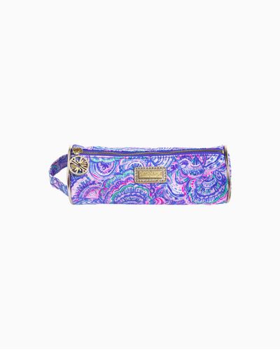 Lilly Pulitzer Women's Pencil Pouch In Blue, Happy As A Clam - In Blue