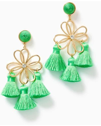 Lilly Pulitzer Come On Clover Earrings - Green
