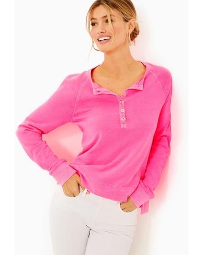 Lilly Pulitzer Leeson Cotton Sweatshirt - Pink