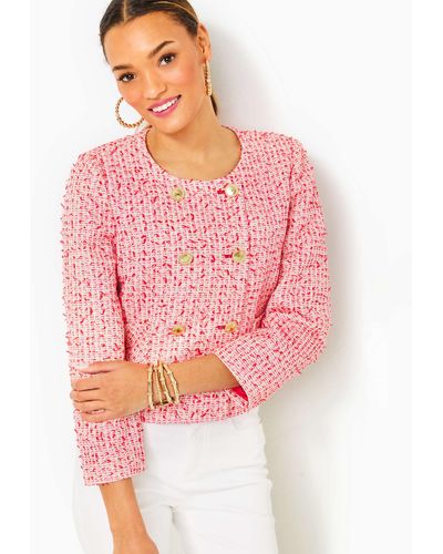 Lilly Pulitzer Seyla Tweed Jacket - Pink