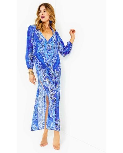 Lilly Pulitzer Keir Maxi Cover-up - Blue