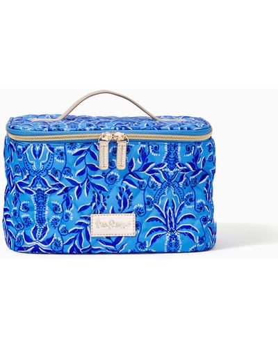 Lilly Pulitzer Quilted Cosmetic Case - Blue