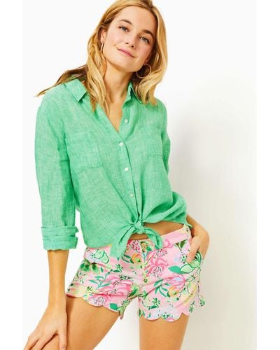 Lilly Pulitzer 5" Buttercup Stretch Short - Green
