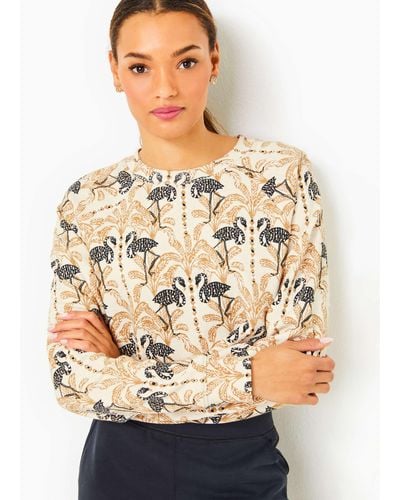 Lilly Pulitzer Zelek Cotton Pullover - Natural
