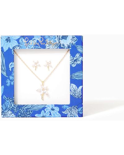 Lilly Pulitzer Ready-to-gift Jewelry Set - Blue