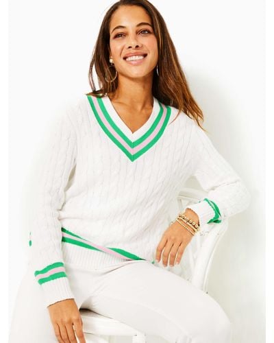 Lilly Pulitzer Brockton Cotton Sweater - White