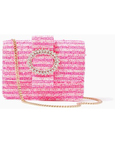 Lilly Pulitzer Emmeline Tweed Crossbody Bag - Pink