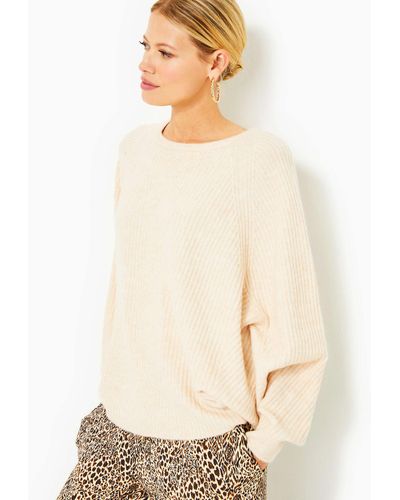 Lilly Pulitzer Arienza Dolman Sleeve Sweater - White