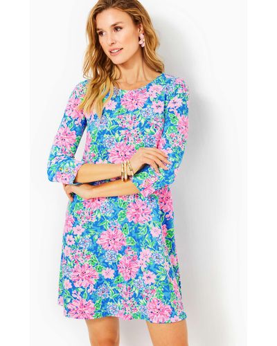 Lilly Pulitzer Upf 50+ Solia Chillylilly Dress - Blue