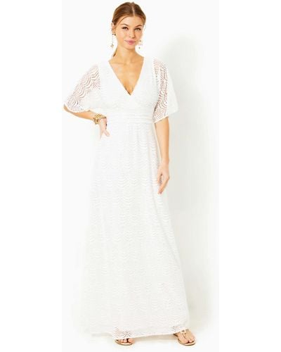 Lilly Pulitzer Parigi Lace Maxi Dress - White