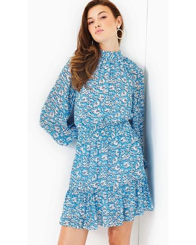 Lilly Pulitzer Ellielynn Long Sleeve Dress - Blue