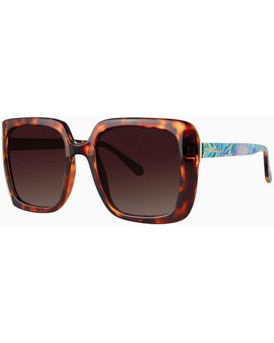 Lilly Pulitzer Clearwater Sunglasses - Brown