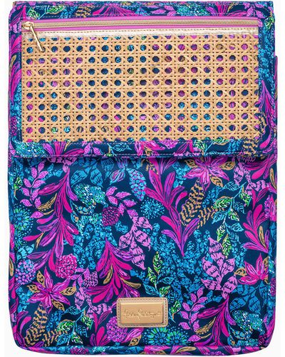 Lilly Pulitzer Leatherette Laptop Sleeve - Blue