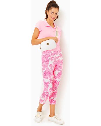 Lilly Pulitzer Upf 50+ Luxletic 25" Corso Crop Pant - Pink
