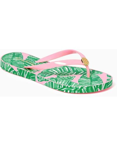 Lilly Pulitzer Pool Flip Flop - Green