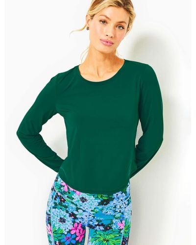 Lilly Pulitzer Upf 50+ Luxletic Emerie Active Tee - Green