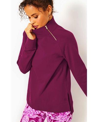 Lilly Pulitzer Playa Bonita Cotton Pullover - Purple