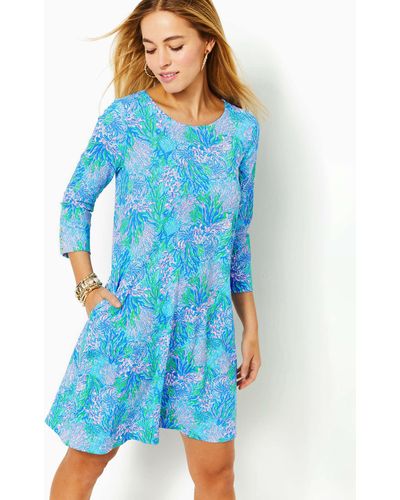 Lilly Pulitzer Upf 50+ Solia Chillylilly Dress - Blue