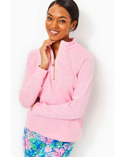 Lilly Pulitzer Luxletic Ashlee Half-zip Pullover - Pink