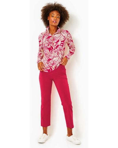 Lilly Pulitzer Upf 50+ Luxletic 28" Alston High Rise Pant - Red
