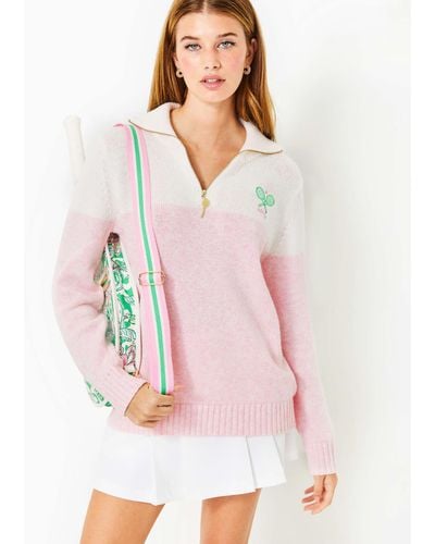 Lilly Pulitzer Dorset Collared Sweater - Pink