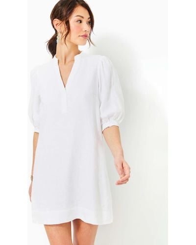 Lilly Pulitzer Mialeigh Linen Dress - White