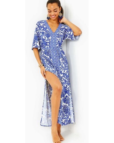Lilly Pulitzer Remelle Maxi Cover-up - Blue