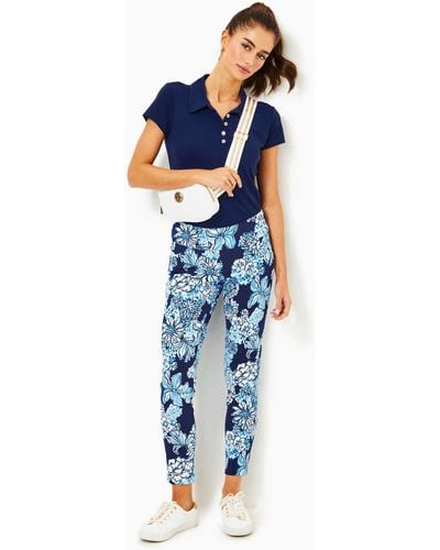 Lilly Pulitzer Upf 50+ Luxletic 28" Corso Pant - Blue