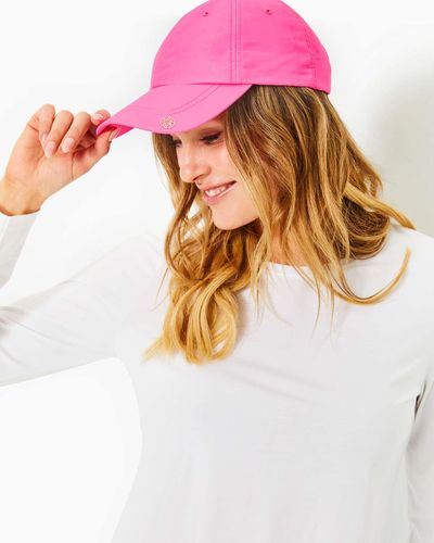 Lilly Pulitzer Solid Run Around Hat - White