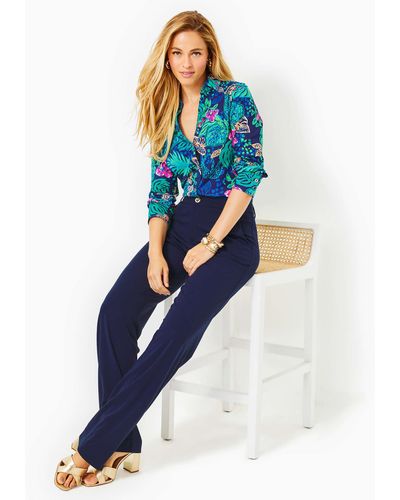 Lilly Pulitzer 32" Lyndie Pant - Blue