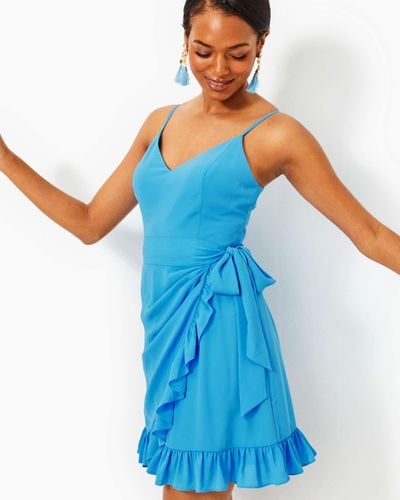 Lilly Pulitzer Alisa Wrap Dress - Blue