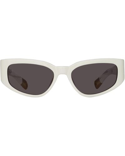Linda Farrow Gala Cat Eye Sunglasses - Gray