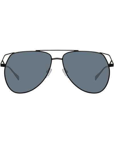 The Attico Telma Aviator Sunglasses - Black