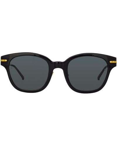 Linda Farrow Atkins A D-frame Sunglasses - Black