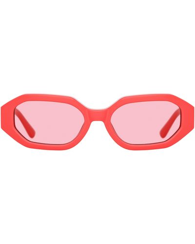 The Attico Irene Angular Sunglasses - Pink
