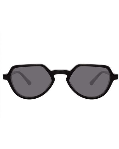Linda Farrow Dries Van Noten 183 C1 Angular Sunglasses - Brown