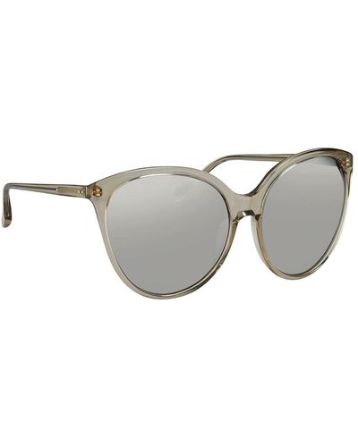 Linda Farrow 496 C4 Oversized Sunglasses - Gray