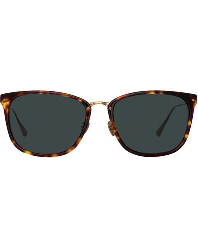 Linda Farrow Cassin D-frame Sunglasses - Black