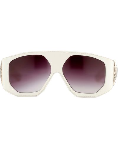 Jeremy Scott Leather Sunglasses - Multicolour