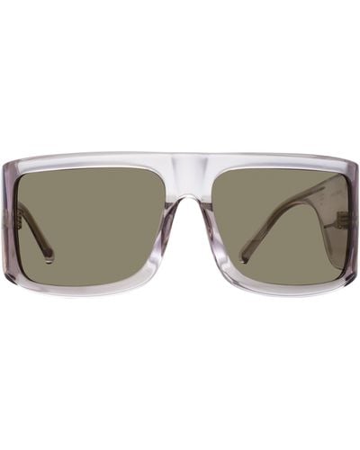 Linda Farrow The Attico Andre Oversized Sunglasses - Grey