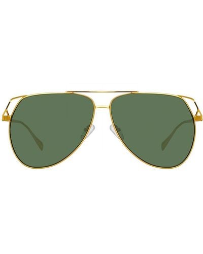 The Attico Telma Aviator Sunglasses - Green