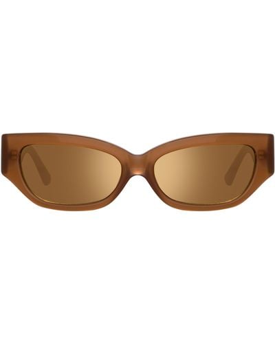 The Attico Vanessa Cat Eye Sunglasses - Brown