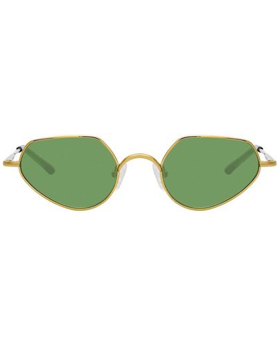 Linda Farrow Dries Van Noten 176 C5 Cat Eye Sunglasses - Green