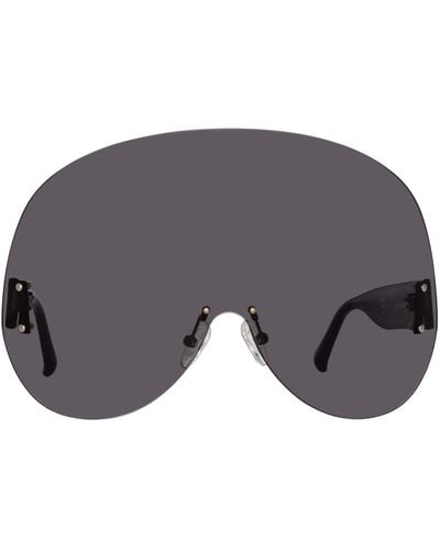 The Attico Karl Oversize Sunglasses - Gray